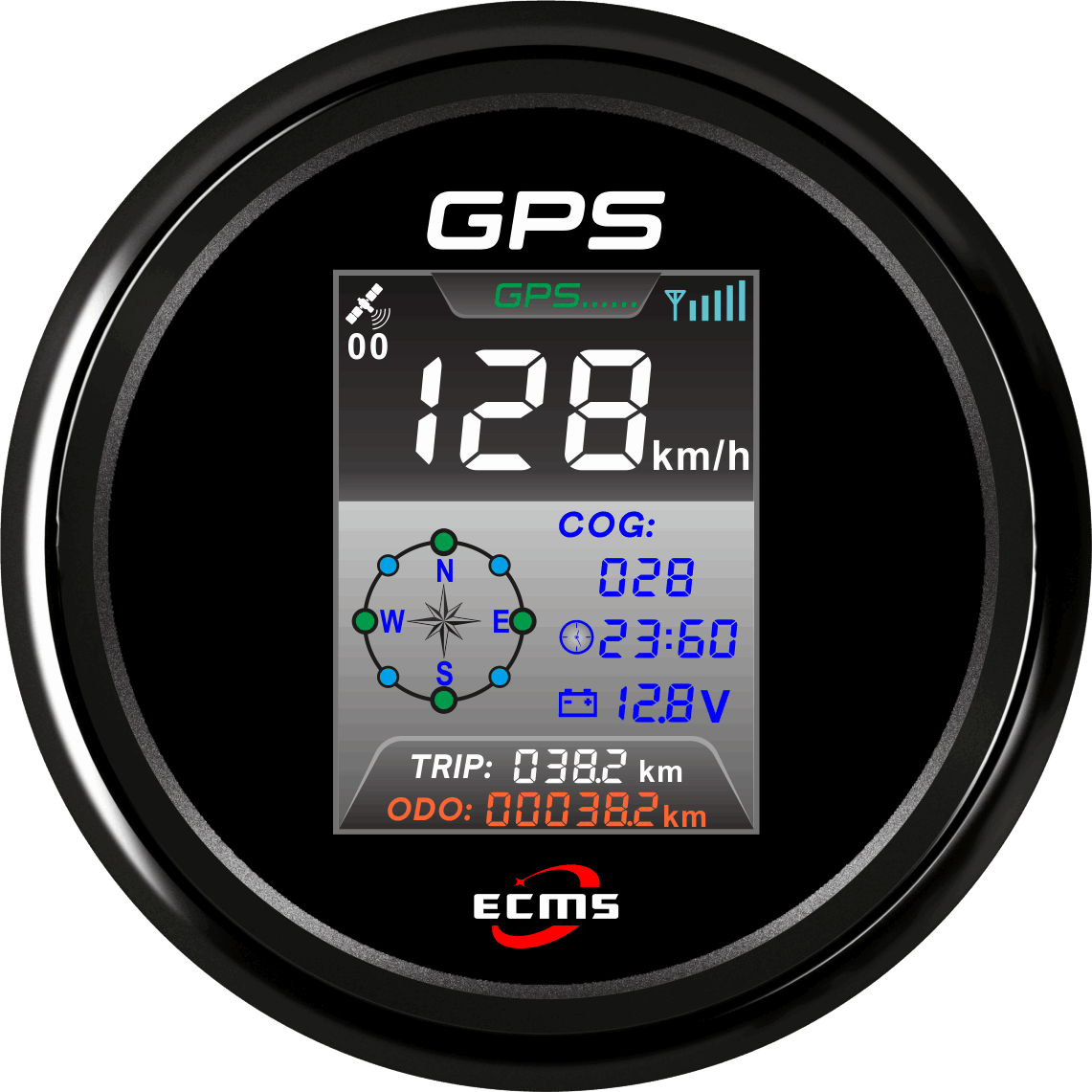 ECP/ECP2-GPS速度表（彩屏-帶時鐘）