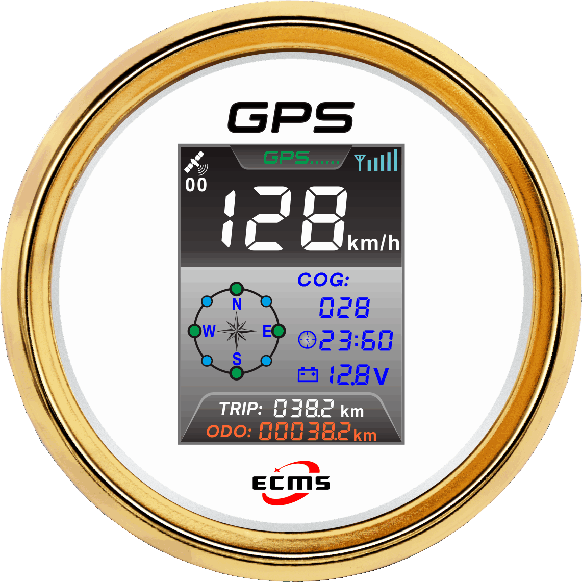 ECP/ECP2-GPS速度表（彩屏-帶時鐘）